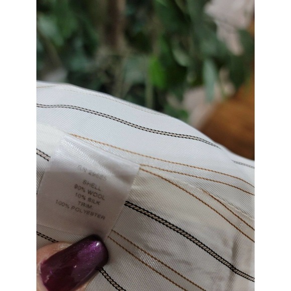 Pendleton Women's Brown Wool Single Breasted Two Buttons Fitted Blazer Size 10 - Picture 10 of 12